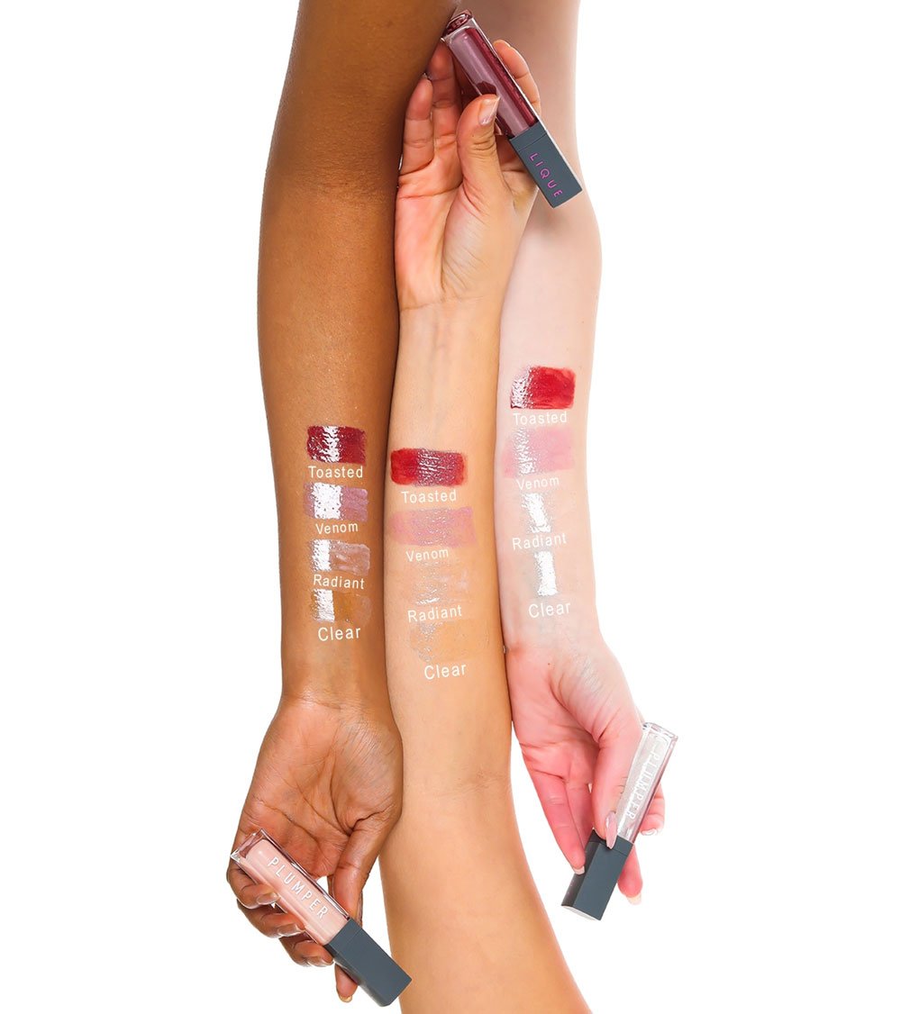 Lique Lip Plumper Color Arm Swatches