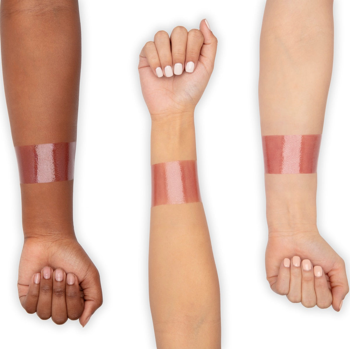Lique Toasted Lip Plumper Arm Swatches